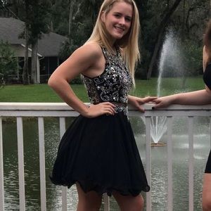 Promgirl black homecoming dress